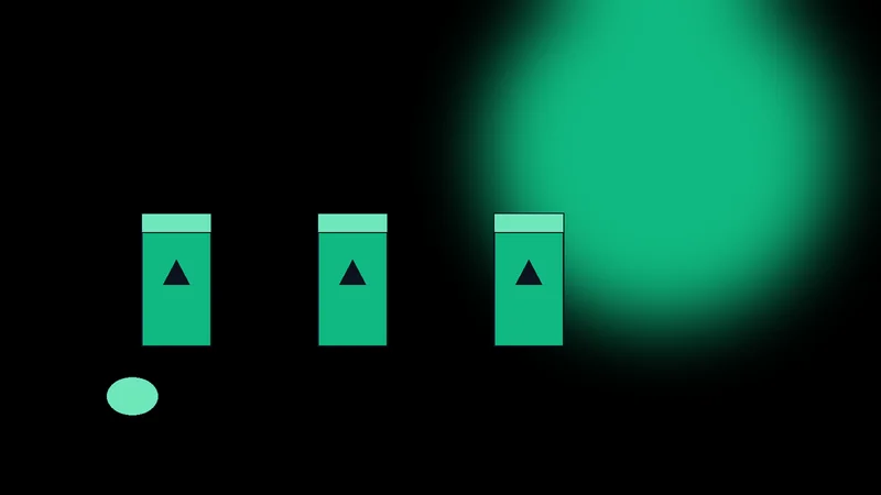 Ilustración de botellas y tambores de químicos etiquetados como peligrosos, con símbolos de clasificación, en la paleta verde de Ambiental