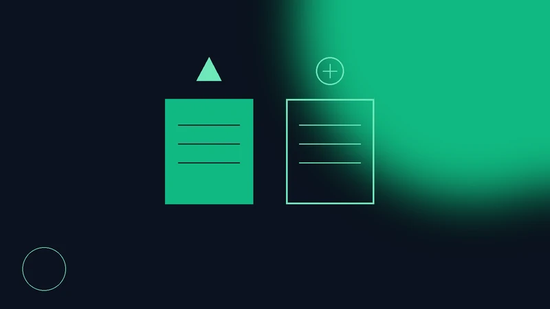 Ilustración de dos documentos distintos con sellos de autoridades diferentes junto a un extintor y un símbolo de sustancia química, en la paleta verde de Ambiental